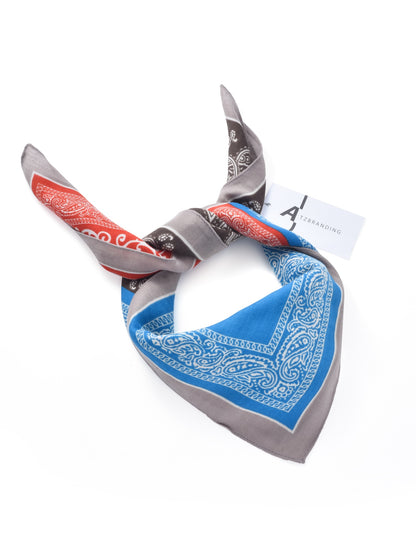 Scarvii - Square Scarf with Paisley Print