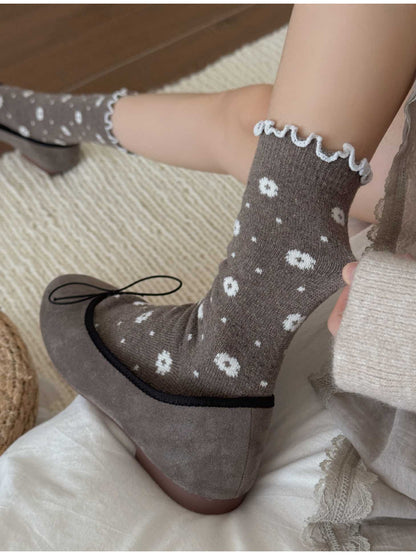 Rufia - Daisy Ruffle Crew Socks