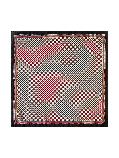Scarvii - Geometric Diamond Grid Fashion Square Scarf