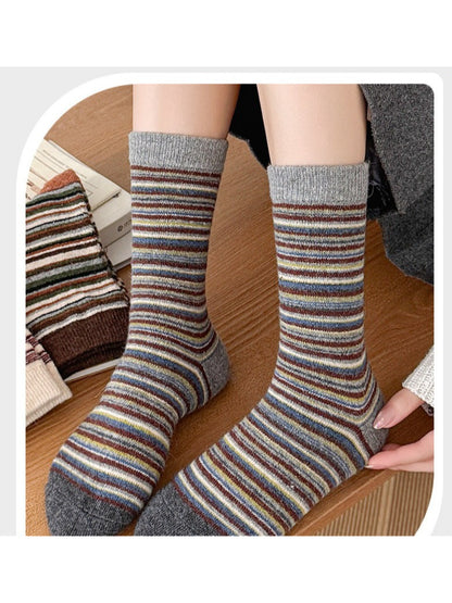 Rufia - Multicolor Stripe Crew Socks