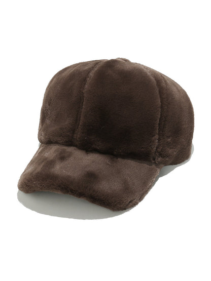 Haila Fuzzy Plush Baseball Cap