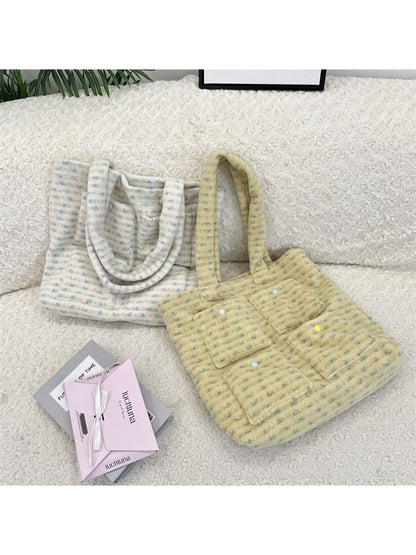 Cosbai – Plush Short Handle Shoulder Bag