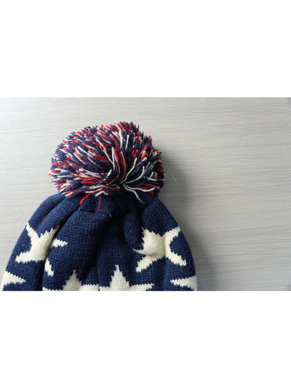 Haila - Winter Knitted Beanie with Flag Pattern