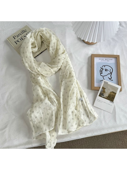 Scarvii - Lightweight Long Polka Dot Fashion Scarf