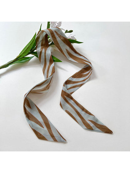 Scarvii - Elegant Vintage Printed Narrow Scarf