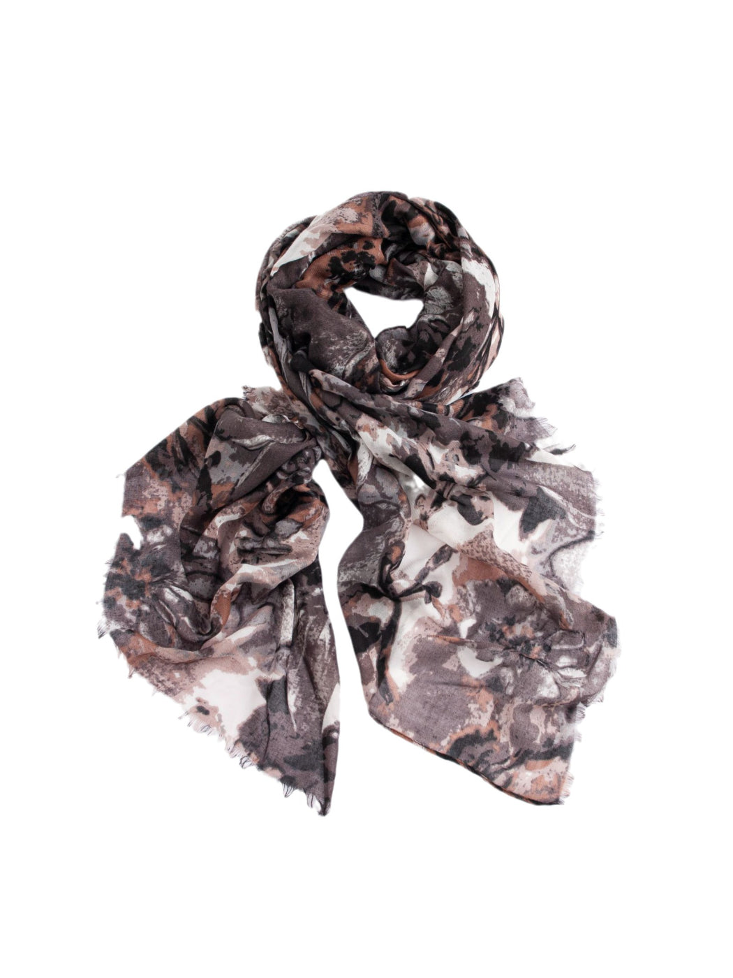 Scarvii - Earth Tone Abstract Print Scarf