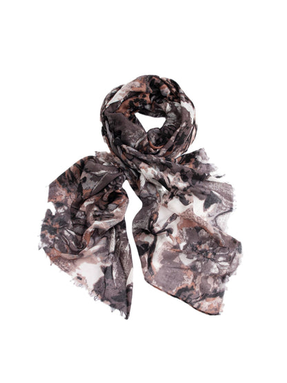 Scarvii - Earth Tone Abstract Print Scarf