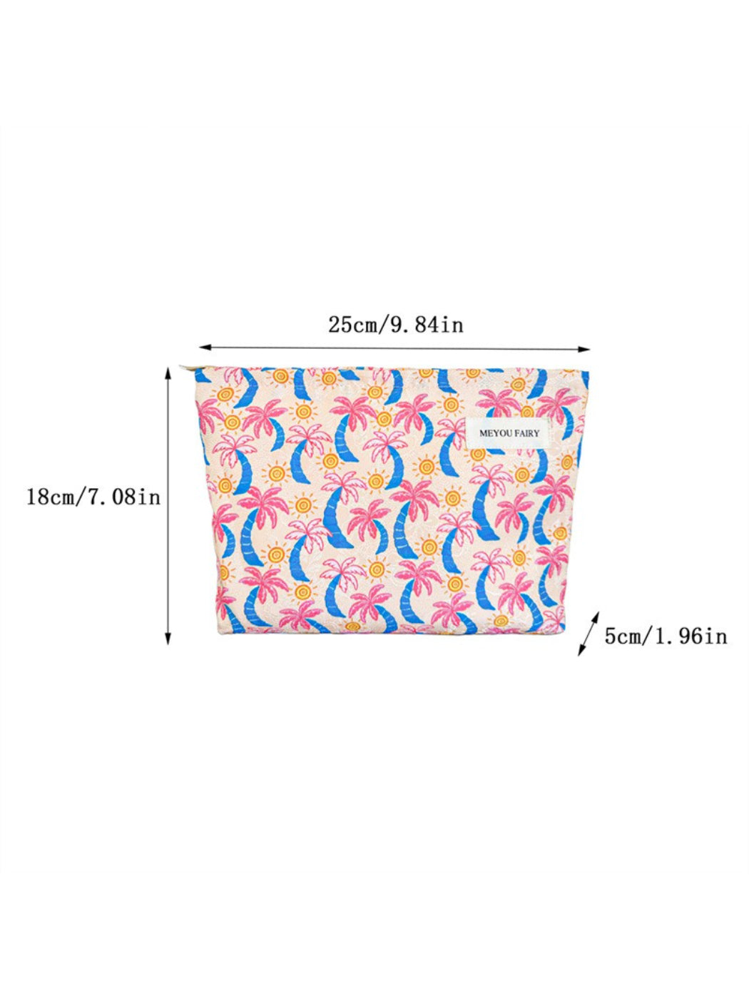 Cosbai Tropical Palm Cosmetic Bag product image