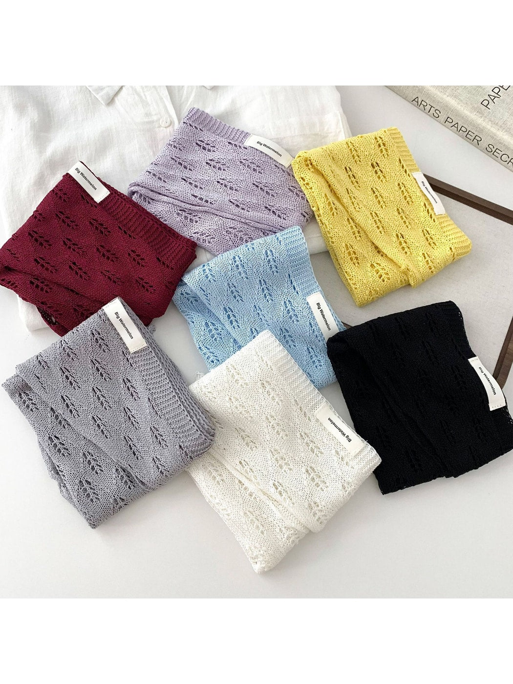 Scarvii - Sweet Style Knit Look Triangle Bandana