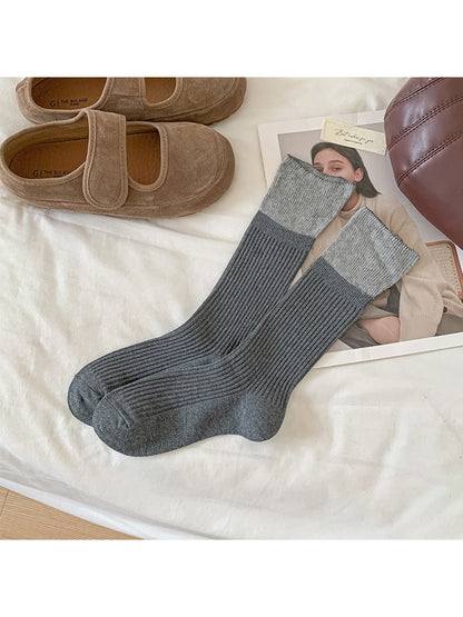 Rufia - Contrast Top Crew Socks