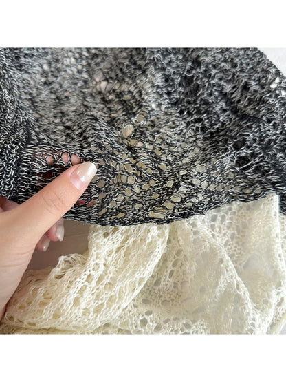 Scarvii - Simple Openwork Knit Scarf