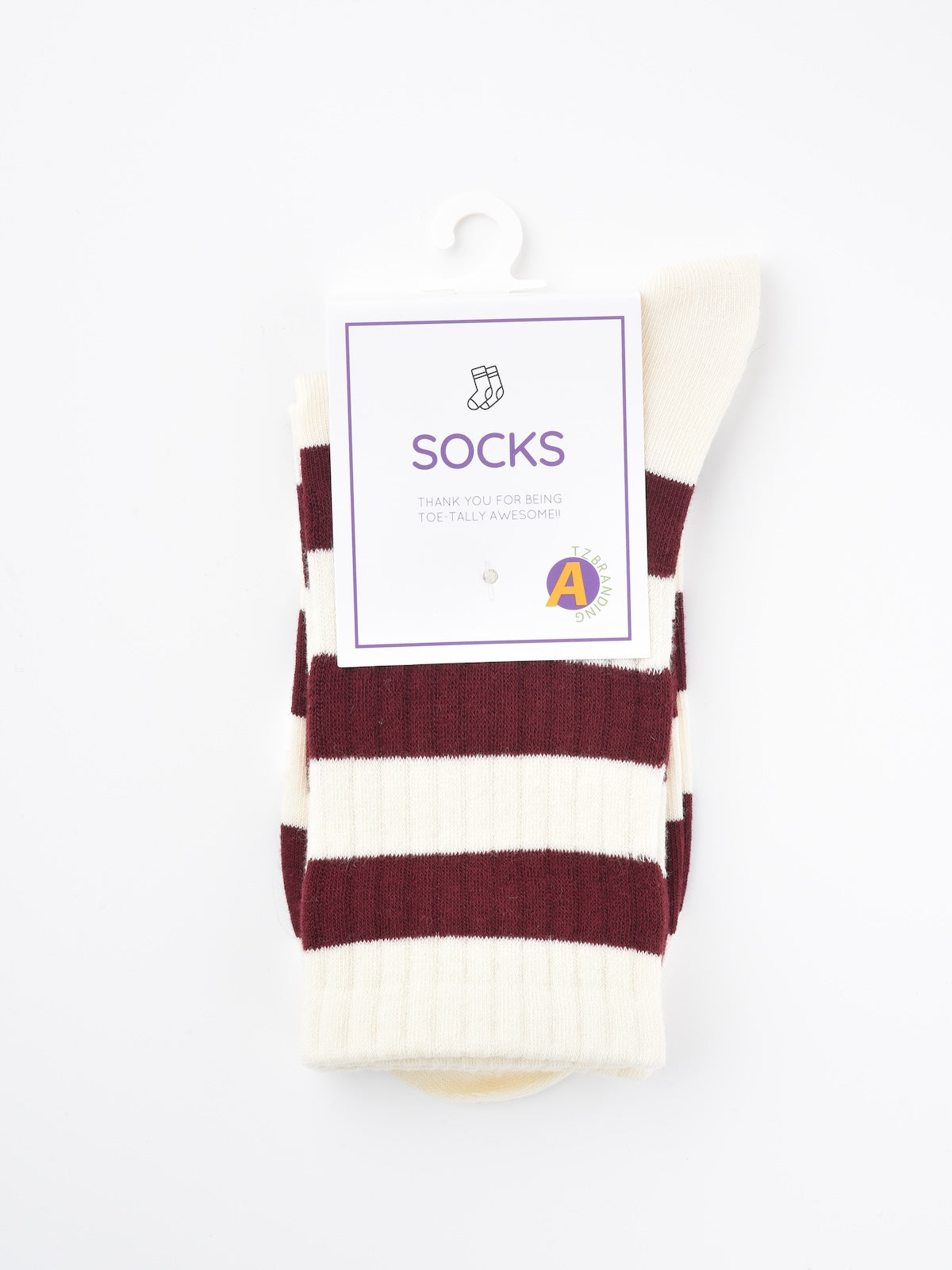 Rufia - Mid-Calf Socks with Bow & Stripe Pattern for Girls