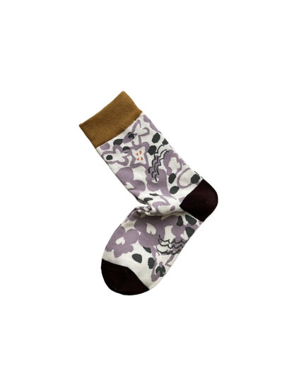 Rufia – Morning Glory Floral Mid-Calf Socks
