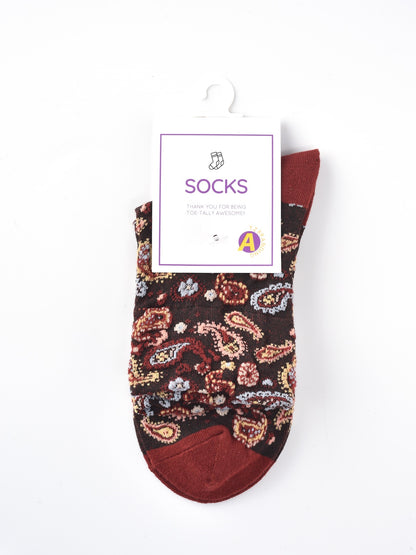 Rufia – Capsule Paisley Pattern Crew Socks