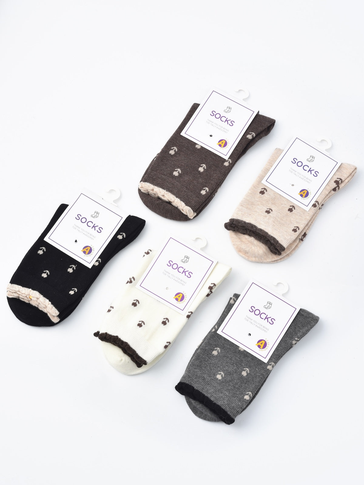 Rufia - Floral Lace Trim Socks
