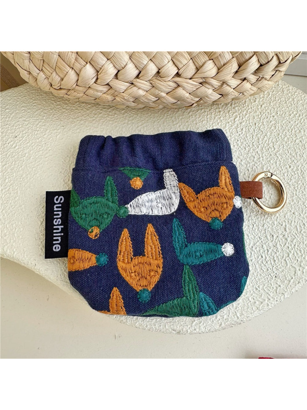 Cosbai - Mini Pattern Drawstring Pouch