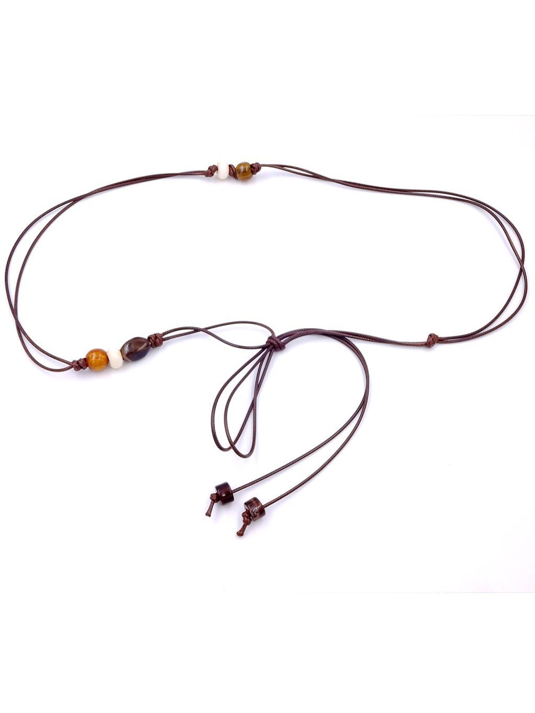 Beco - Simple Style Woven Beaded Dress Waist Belt