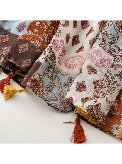 Scarvii - Versatile Bohemian Ethnic Beach Shawl Scarf