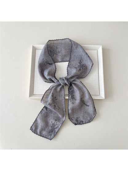 Scarvii - Floral Patchwork Narrow Scarf