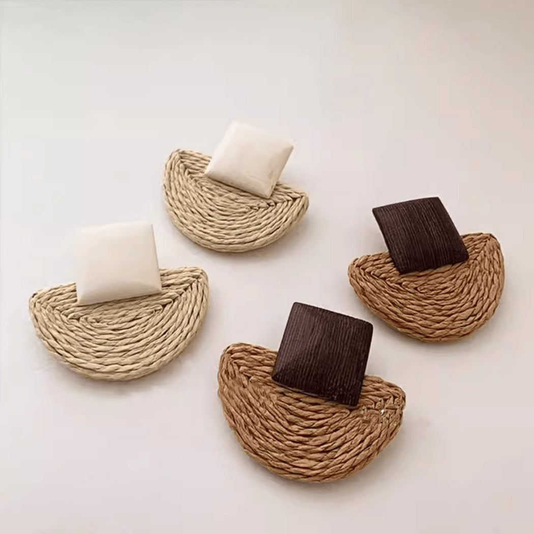 Earwish - Boho Woven Earrings – Unique & Natural