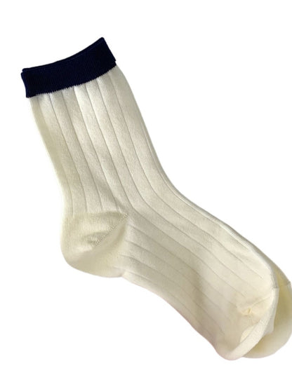 Rufia - Macaron-Colored Mid-Calf Socks - Sweet & Simple