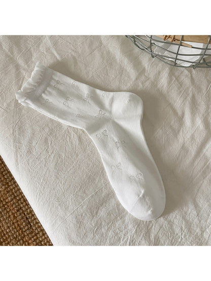 Rufia - Pastel Bow Pattern Crew Socks product image 6