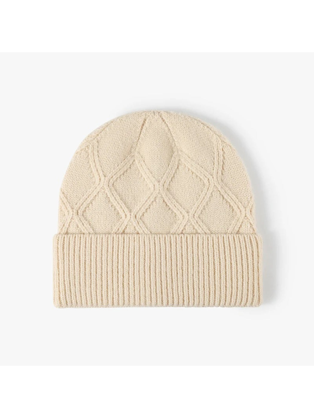 Haila - Diamond Textured Knit Beanie
