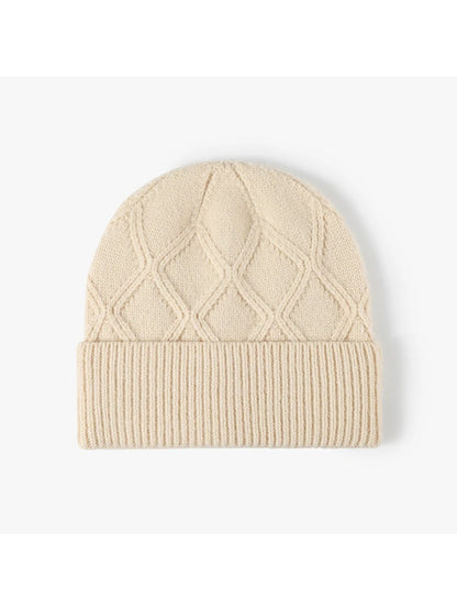 Haila - Diamond Textured Knit Beanie