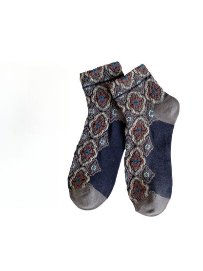 Rufia - Vintage Ankle Socks – Elegant & Breathable
