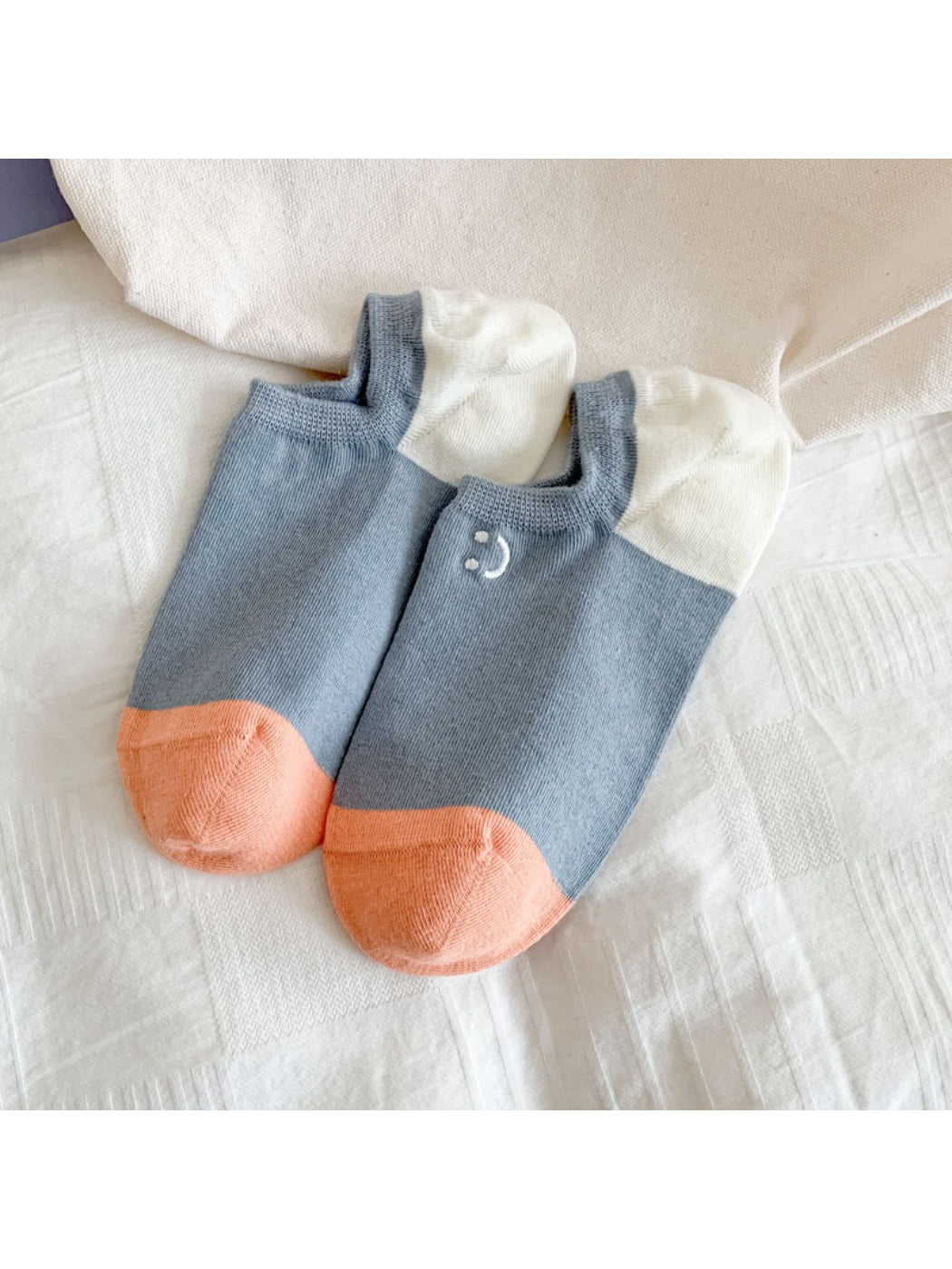 Rufia - Pastel Smiley Low Cut Socks