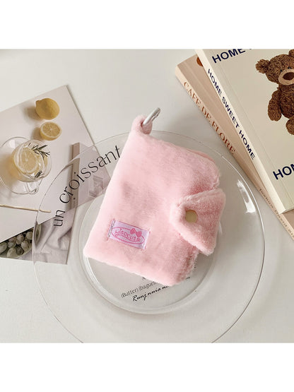 Cosbai Solid Color Fold Over Plush Coin Purse product image