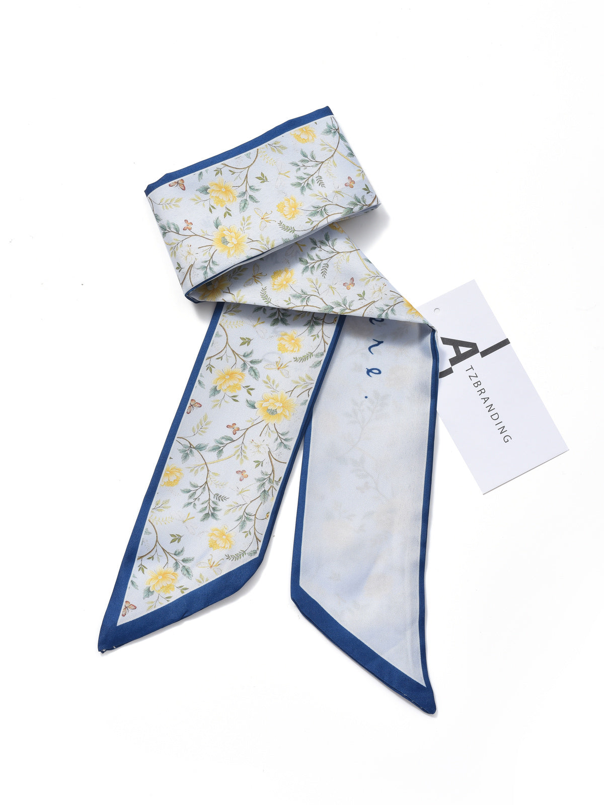 Scarvii - Soft Floral Skinny Scarf