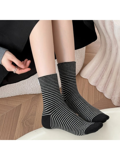 Rufia - Soft Knit Stripe Crew Socks