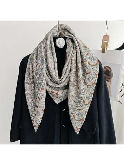 Scarvii - Paisley Woven Square Scarf