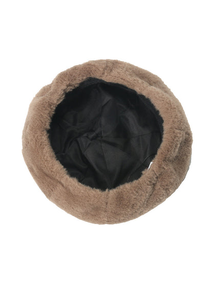 Haila Fuzzy Plush Beret