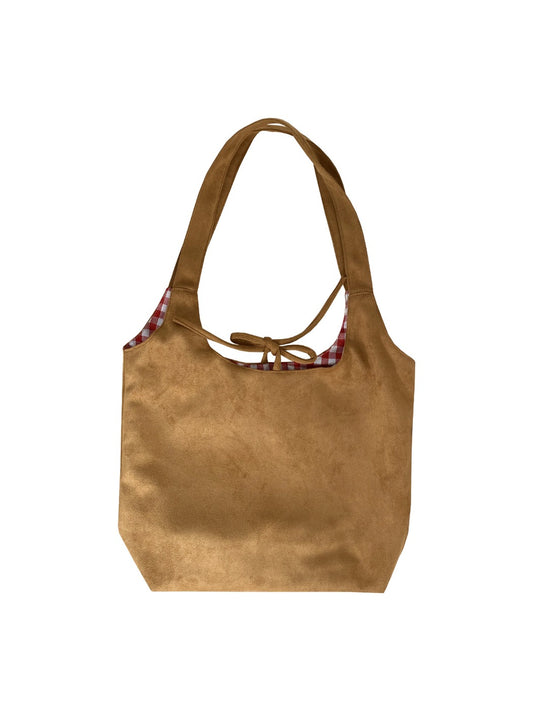 Cosbai – Retro Reversible Color-Block Tote Bag