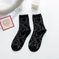 Rufia - Cartoon Cat Mid-Calf Socks