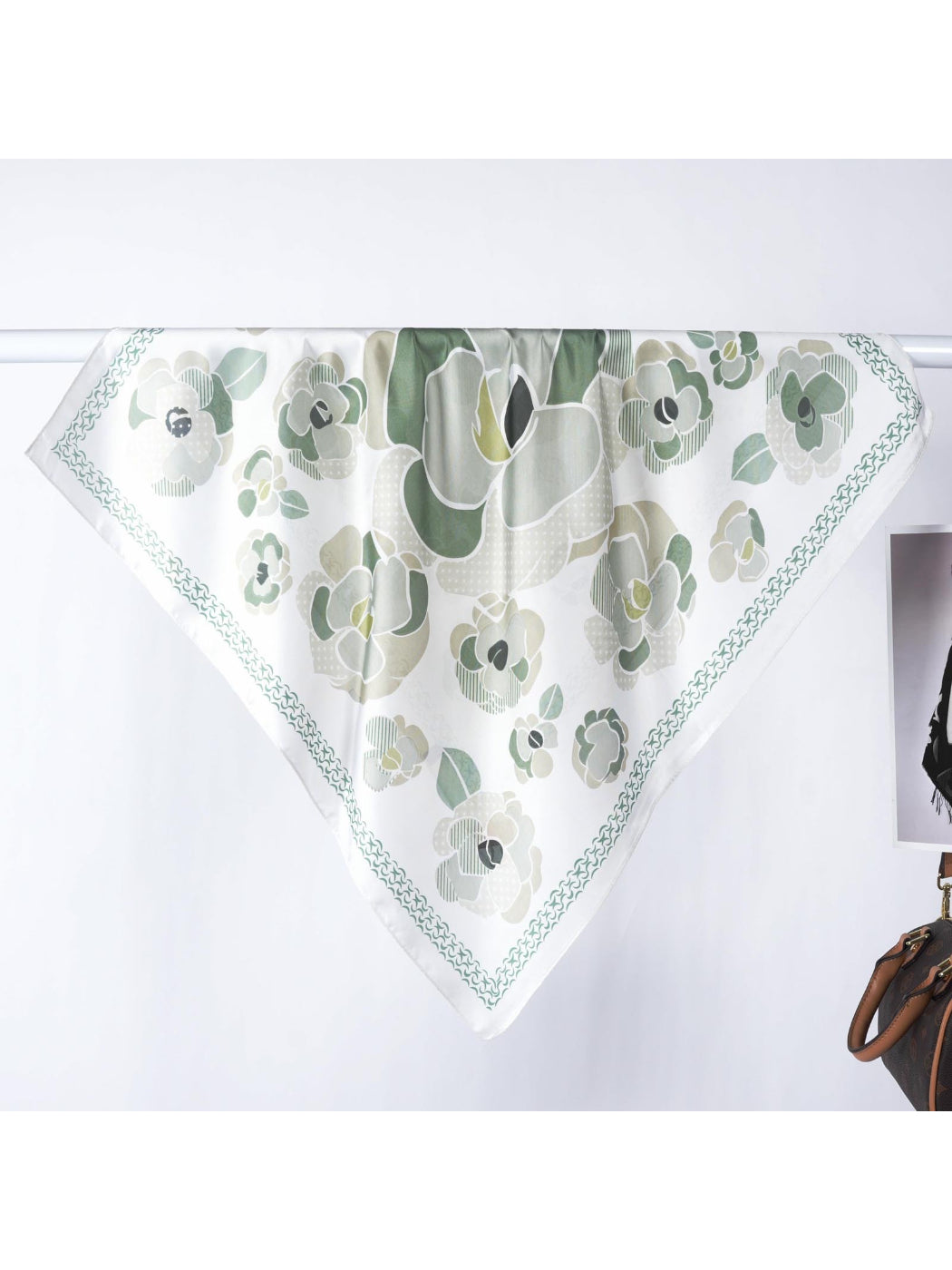Scarvii - Pastel Flower Border Square Scarf
