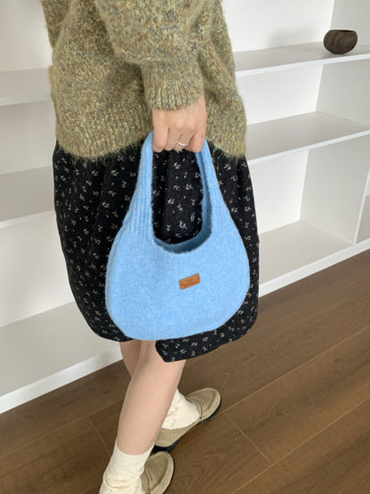 Cosbai - Rounded Knit Tote Bag