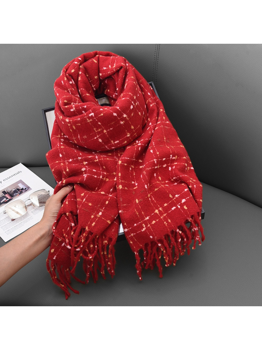 Scarvii - Warm Plaid Winter Scarf