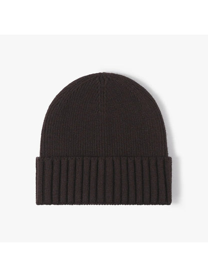 Haila - Classic Solid Ribbed Cuffed Beanie