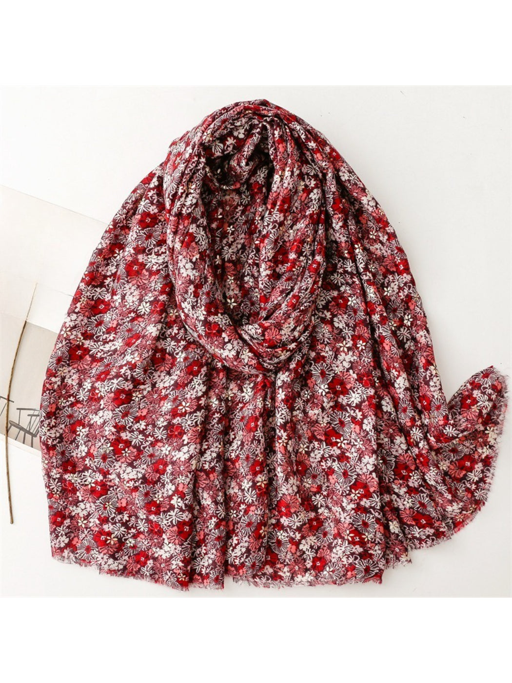 Scarvii - Ditsy Floral Print Scarf