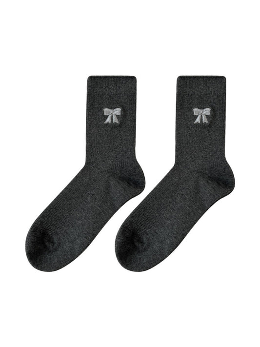 Rufia - Cute Winter Socks with Cartoon Bow Patterns