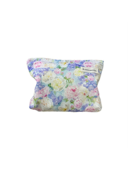 Cosbai Watercolor Floral Cosmetic Bag product image