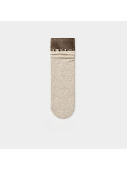 Rufia - Clean Ribbed Knit Crew Socks