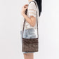 Cosbai - Wooden Bead Woven Crossbody Bag - Stylish & Classic