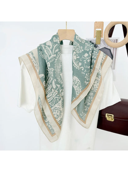 Scarvii - Vintage Paisley Square Scarf for Women