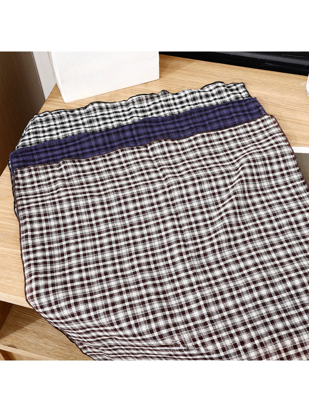 Scarvii - Checked and Striped Everyday Square Scarf