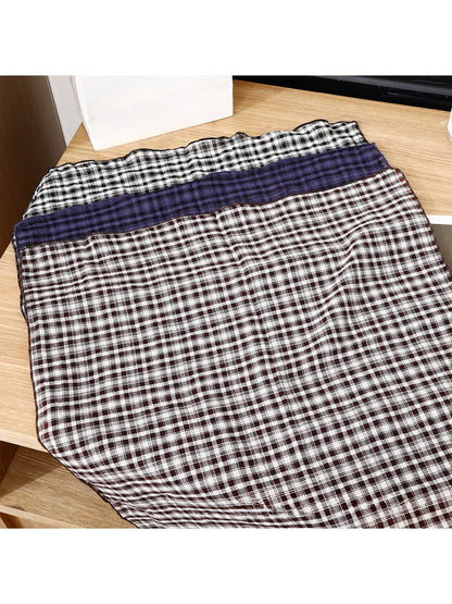 Scarvii - Checked and Striped Everyday Square Scarf