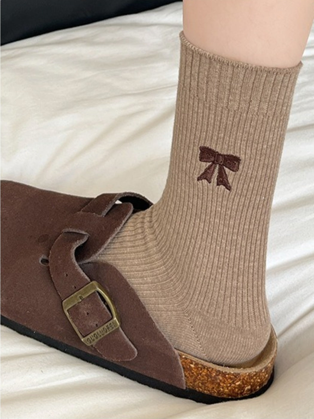 Rufia - Cute Winter Socks with Cartoon Bow Patterns